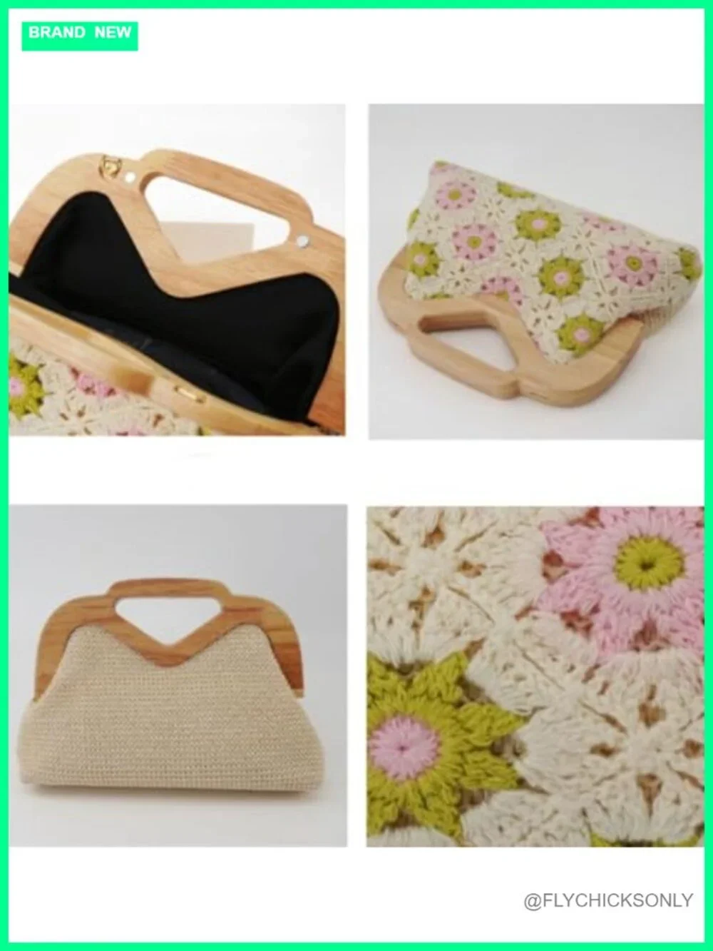Crochet Summer Beach Bag Macrame Crossbody Hobo Shoulder Bag Handbag